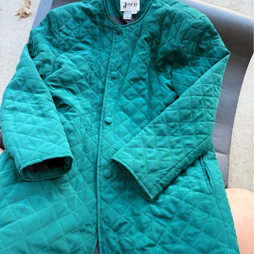 Joules Women's Teal Quilted Jacket/Blazer